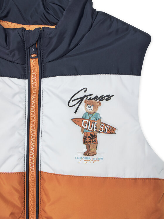 Guess Guess Kamizelka N6GL02 WCFM2 Granatowy Regular Fit