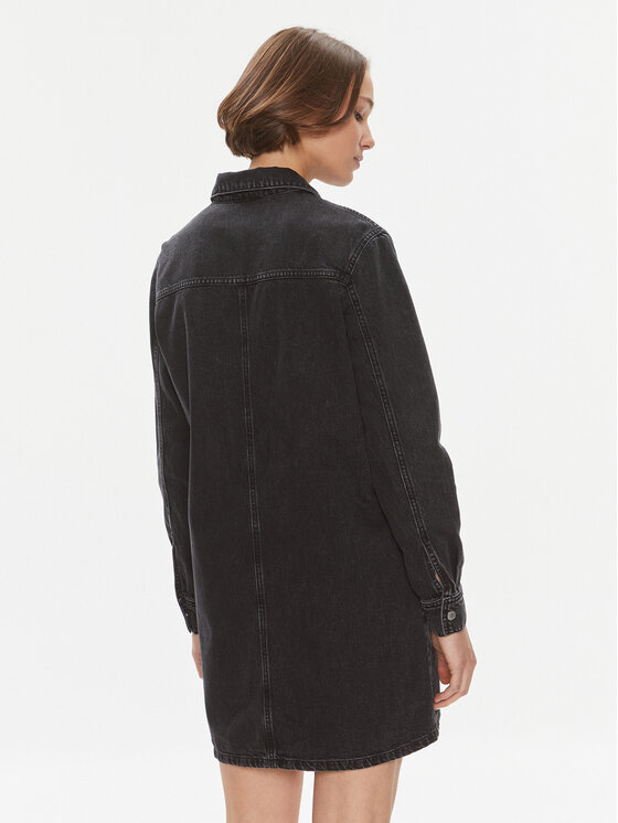 Tommy Jeans Tommy Jeans Джинсова сукня AlineDW0DW17209 Чорний Regular Fit
