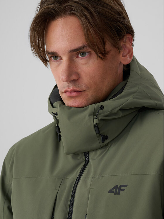 4F 4F Kurtka przejściowa URBAN COMMUTER Zielony Regular Fit