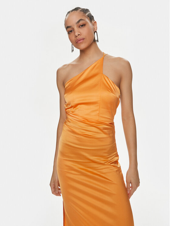 Patrizia Pepe Patrizia Pepe Večerní šaty 2A2683/A644-R824 Oranžová Regular Fit