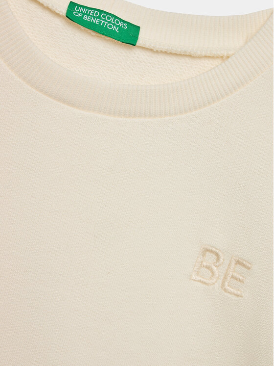 United Colors Of Benetton United Colors Of Benetton Μπλούζα 3J68C10E1 Εκρού Relaxed Fit