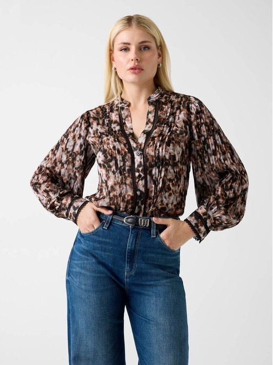 Guess Guess Top 170535 Kolorowy Classic Fit