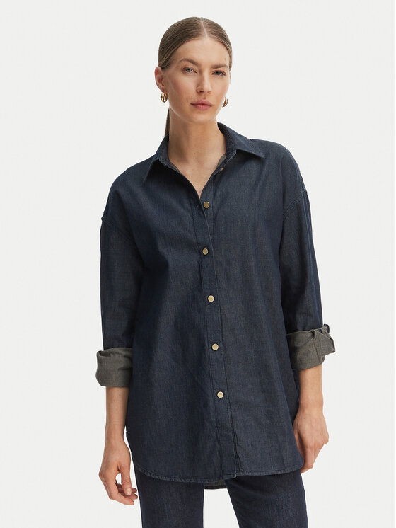 Armani Exchange Armani Exchange Jeans srajca XW002258 AF21337 MB001 Mornarsko modra Relaxed Fit