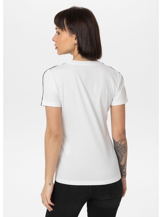 PITBULL PITBULL T-Shirt TAPE NUGGET Biały Regular Fit