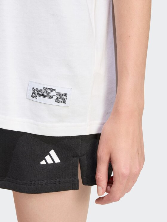 adidas adidas T-Shirt 158838 Biały Oversize