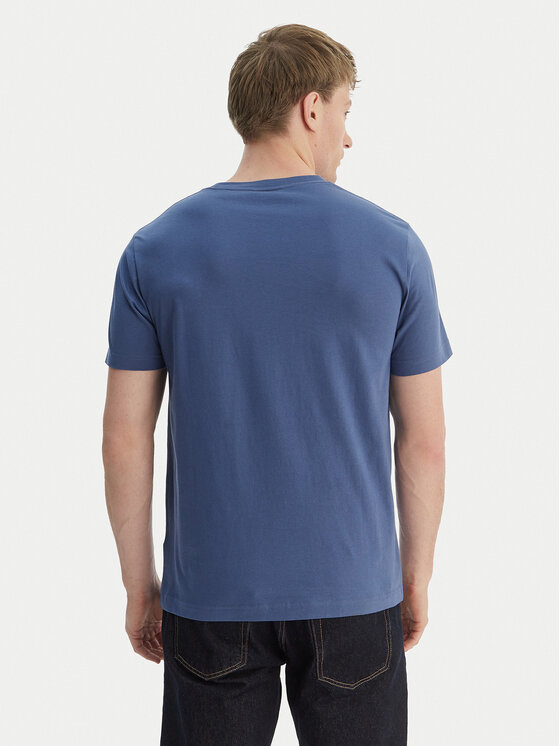 Gant Gant T-Shirt Archive Shield 2067004 Niebieski Regular Fit