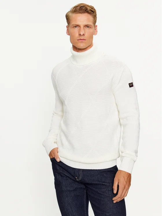 Paul&Shark Pullover 13311014 Weiß Regular Fit
