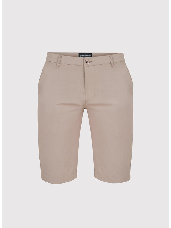 Pako Lorente Pako Lorente Szorty materiałowe P24SF-WS-005 Beżowy Classic Fit
