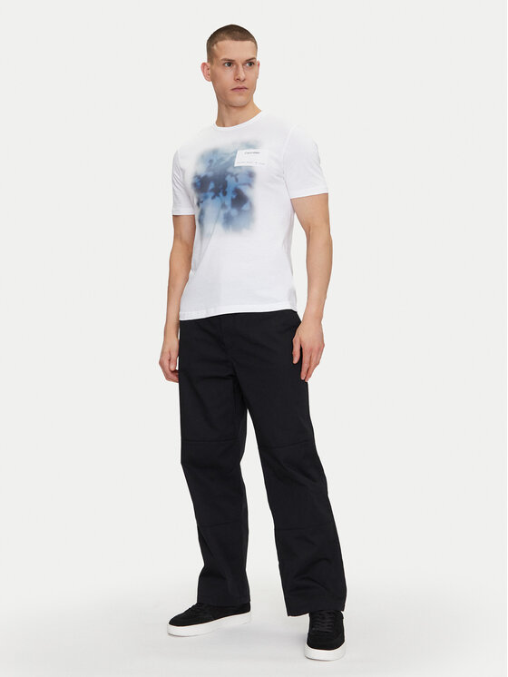Calvin Klein Calvin Klein Póló Photo Print K10K114157 Fehér Regular Fit