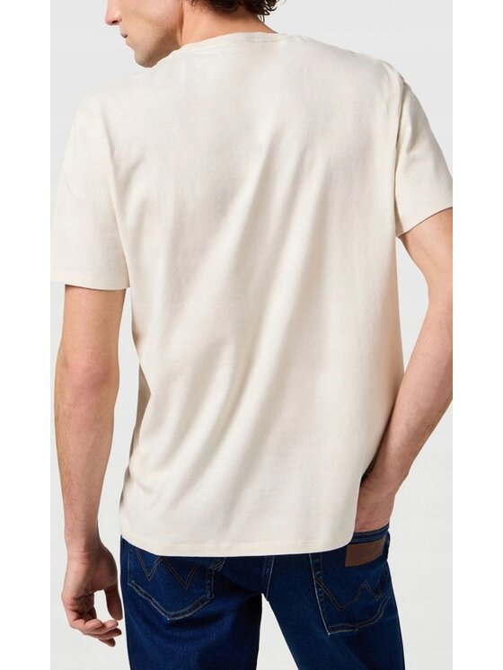 Wrangler Wrangler T-Shirt Americana Tee Biały Regular Fit
