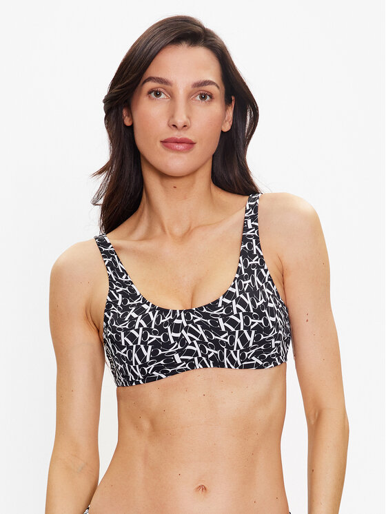 Calvin Klein Swimwear Bikini augšdaļa KW0KW02080 Melns