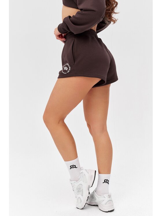 ROUGH RADICAL ROUGH RADICAL Szorty sportowe COTTON ACTIVE SHORTS WOMEN Brązowy Regular Fit