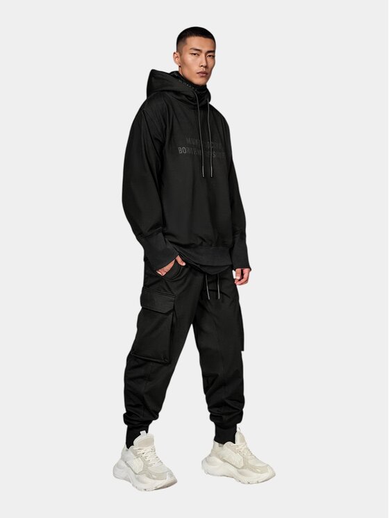 MADE BY SOCIETY MADE BY SOCIETY Kurtka anorak Urban Unit - H17645 Czarny Basic Fit