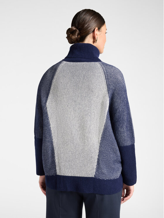 Elena Mirò Elena Mirò Sweter M056Z000818N0A2 Niebieski Over Fit