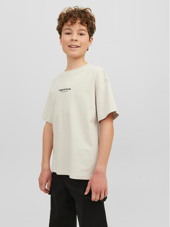 Jack & Jones Junior Jack & Jones Junior T-Shirt Vesterbro 12242827 Béžová Loose Fit