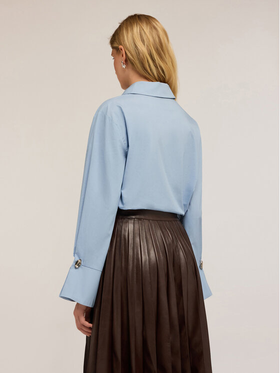 Motivi Motivi Blusa 2723Q001882N004 Turchese Over Fit