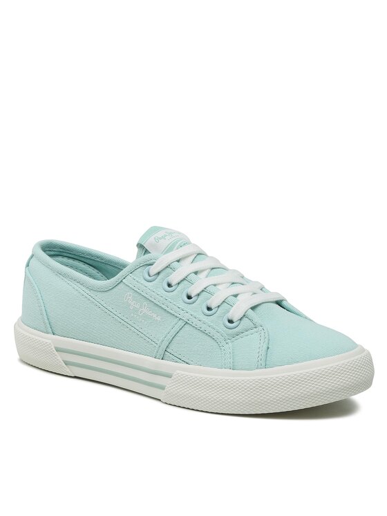 Pepe Jeans Pepe Jeans Sneakers aus Stoff Brady Basic W PLS31287 Türkisfarben