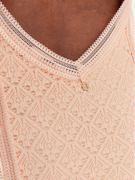 Guess Guess Літня сукня W6GK16 K2953 Оранжевий Slim Fit