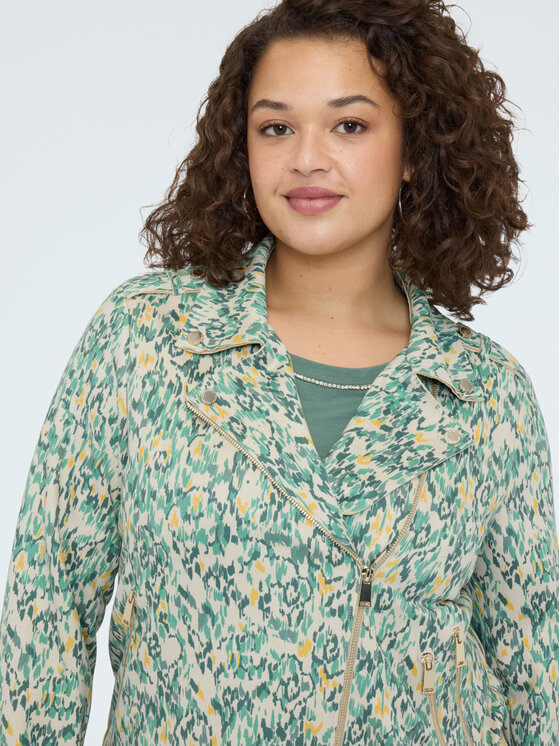 Fiorella Rubino Fiorella Rubino Giacca in similpelle R328T001302N0R2 Verde Regular Fit