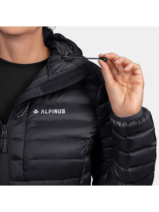 Alpinus Alpinus Kurtka puchowa Kiruna Czarny Regular Fit