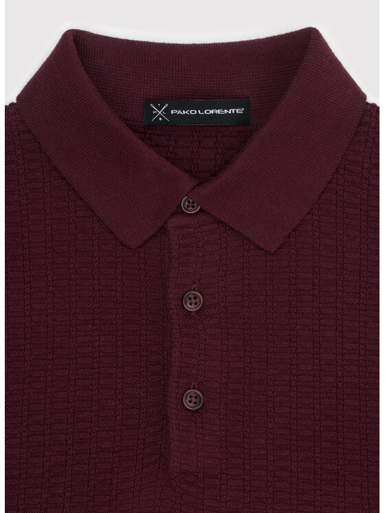Pako Lorente Pako Lorente Sweter P23WF-2X-010 Bordowy Classic Fit