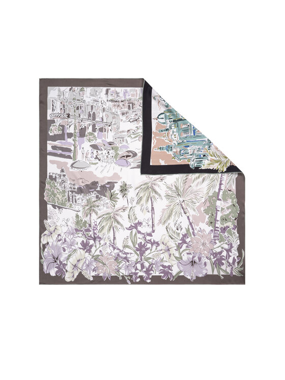 ALLORA BE UNIQUE ALLORA BE UNIQUE Foulard Dwustronna 100% jedwab Verde