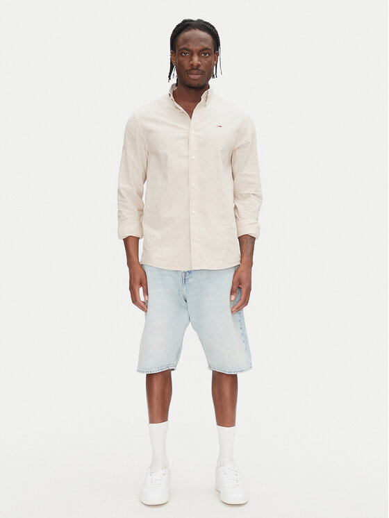 Tommy Jeans Tommy Jeans Särk DM0DM20875 Beež Regular Fit