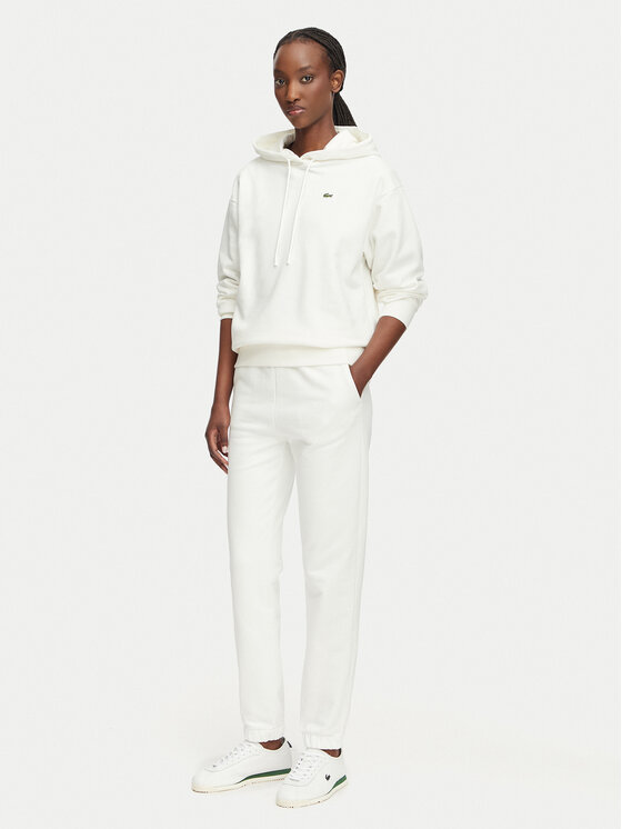 Lacoste Lacoste Spodnie dresowe XF5268 Kremowy Regular Fit