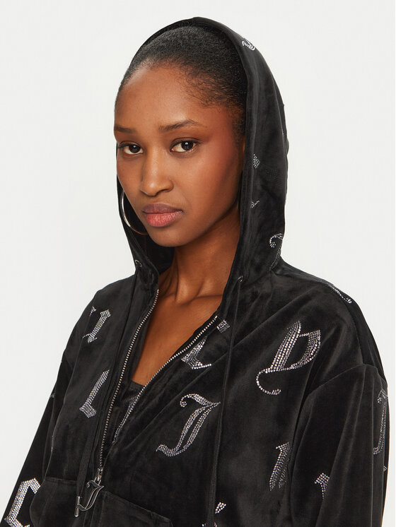 Juicy Couture Juicy Couture Світшот Nala JCMAS224251 Чорний Loose Fit