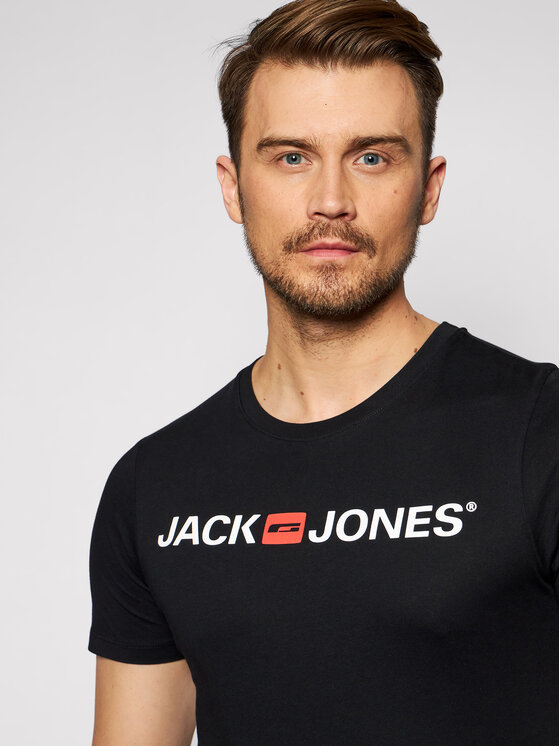 Jack&Jones Jack&Jones Футболка Jjecorp Logo 12137126 Чорний Slim Fit