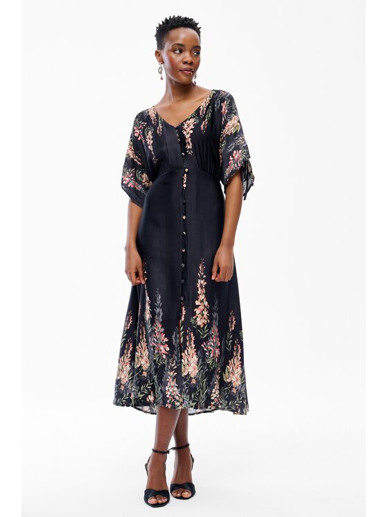 blue shadow blue shadow Sukienka codzienna Gabi Czarny Regular Fit