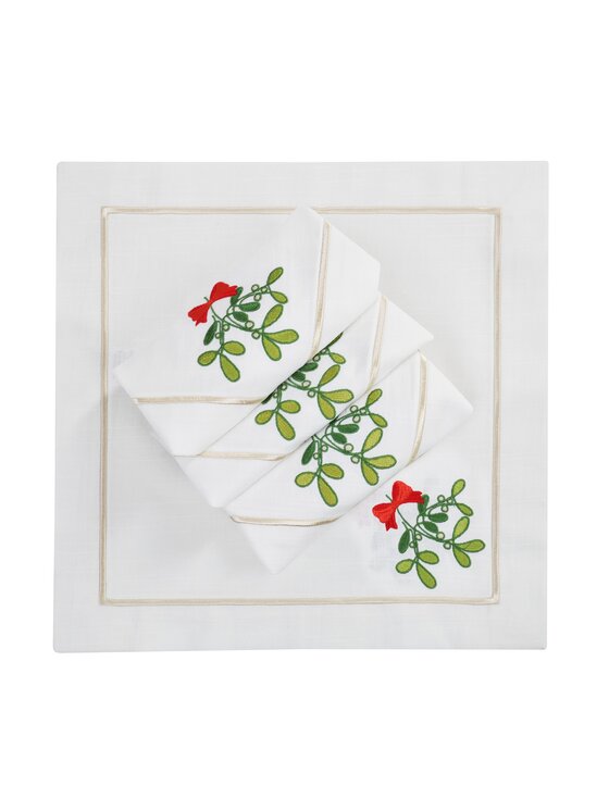 Roseberry Home Roseberry Home Serwetki Mistletoe Panama Biały
