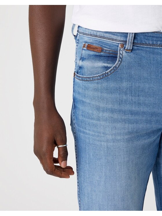 Wrangler Wrangler Jeansy TEXAS SLIM Niebieski Slim Fit