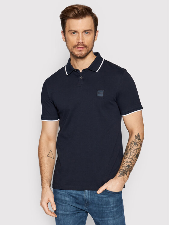 BOSS Boss Polo Passertip 50472665 Tumši zils Slim Fit