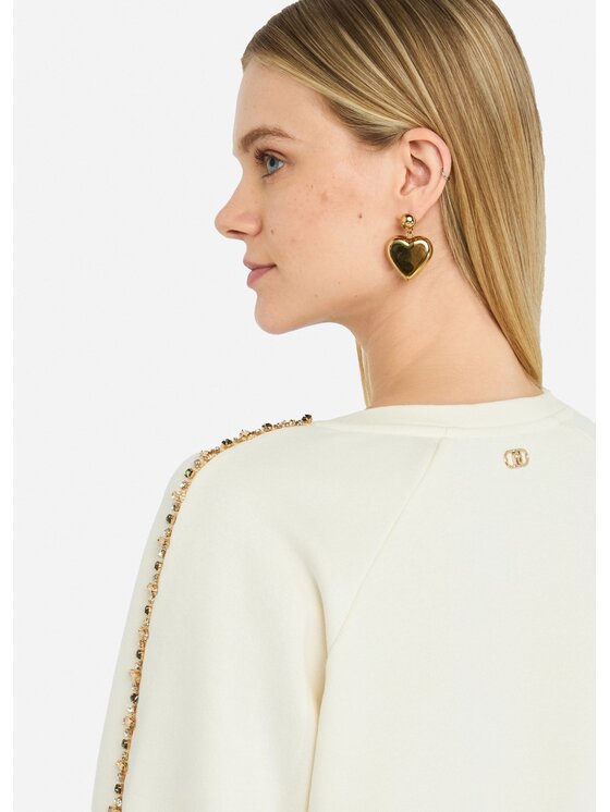 Liu Jo Liu Jo Felpa TF5114FS32110103 Bianco Regular Fit