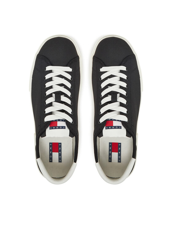 Tommy Jeans Tommy Jeans Αθλητικά Tjw Flatform Canvas Sneaker EN0EN02792 Μαύρο