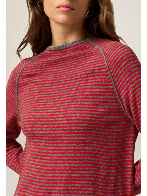 Oltre Oltre Cardigan M334J005074N0S3 Rosso Regular Fit