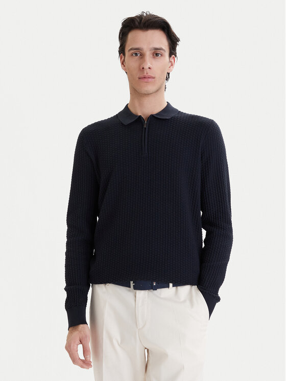 Bugatti Bugatti Pullover 7100-15532E Dunkelblau Regular Fit