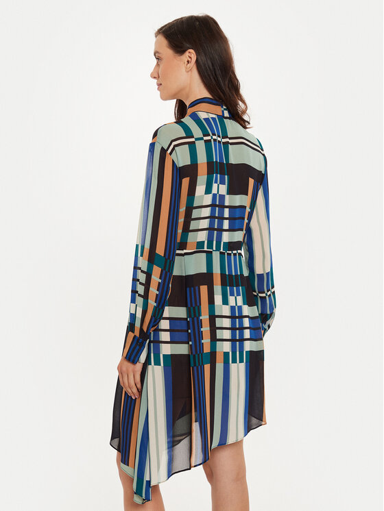 Sisley Sisley Sukienka koszulowa 4YBMLV065 Kolorowy Regular Fit