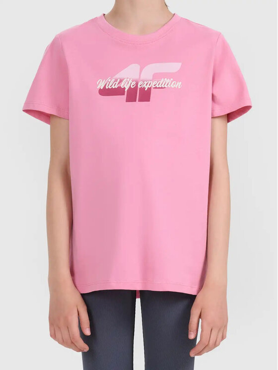 4F 4F T-Shirt 4FJWSS26TTSHF2885 Różowy Active Fit