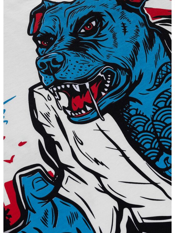 PITBULL PITBULL T-Shirt MIDWAY Biały Regular Fit
