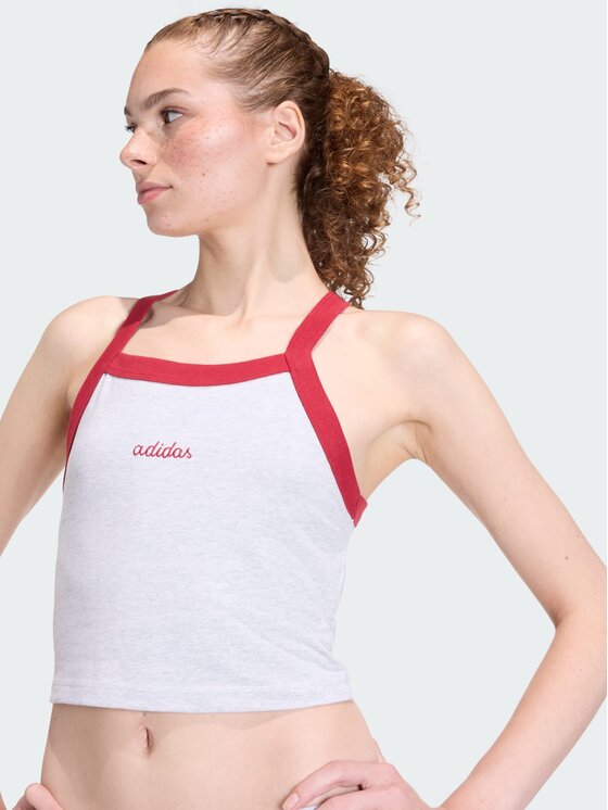 adidas adidas топ 158661 Сив Slim Fit