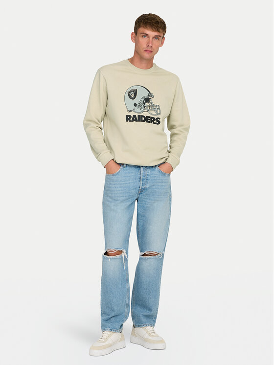 Only & Sons Only & Sons Суитшърт 22031838 Бежов Regular Fit