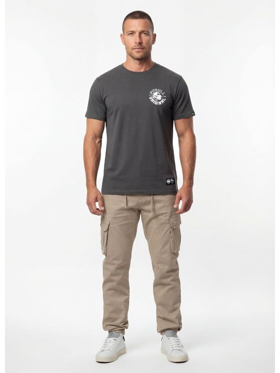 PITBULL PITBULL T-Shirt DOG SD Szary Regular Fit