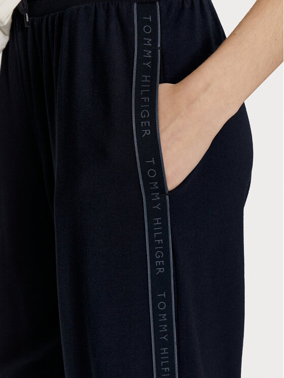 Tommy Hilfiger Tommy Hilfiger Melegítő alsó UW0UW04771 Sötétkék Relaxed Fit