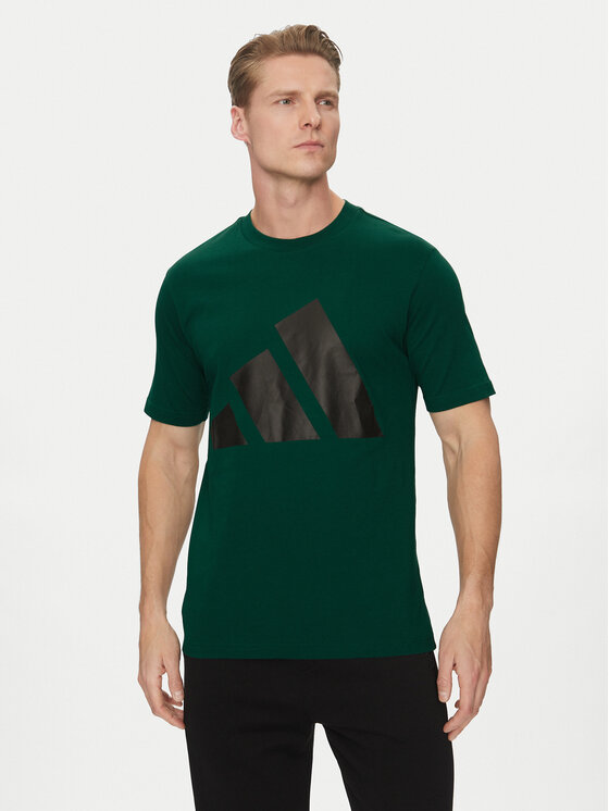 adidas adidas Majica Essentials Big Logo JE8932 Zelena Regular Fit