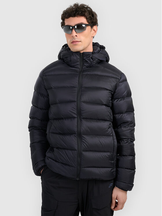 4F 4F Kurtka puchowa active Czarny Regular Fit
