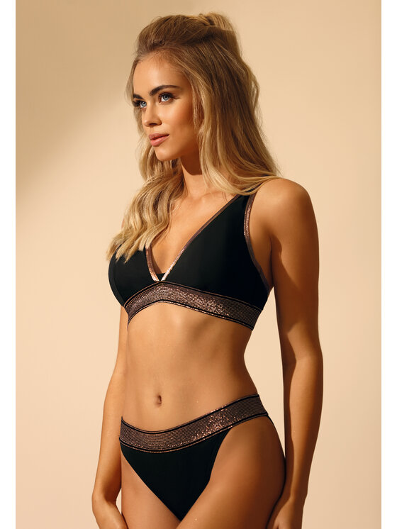 Miss Lou Miss Lou Bikini ML017 Czarny