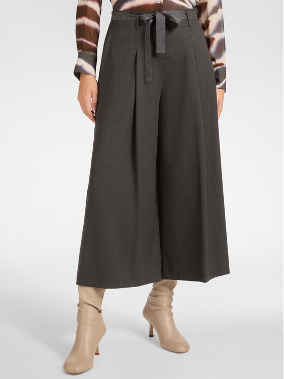 Elena Mirò Elena Mirò Spodnie materiałowe P166P000362N023 Szary Cropp Fit