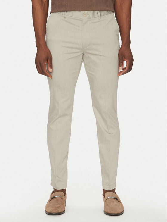 BOSS BOSS Kalhoty z materiálu P-Kaiton1 50538828 Béžová Slim Fit